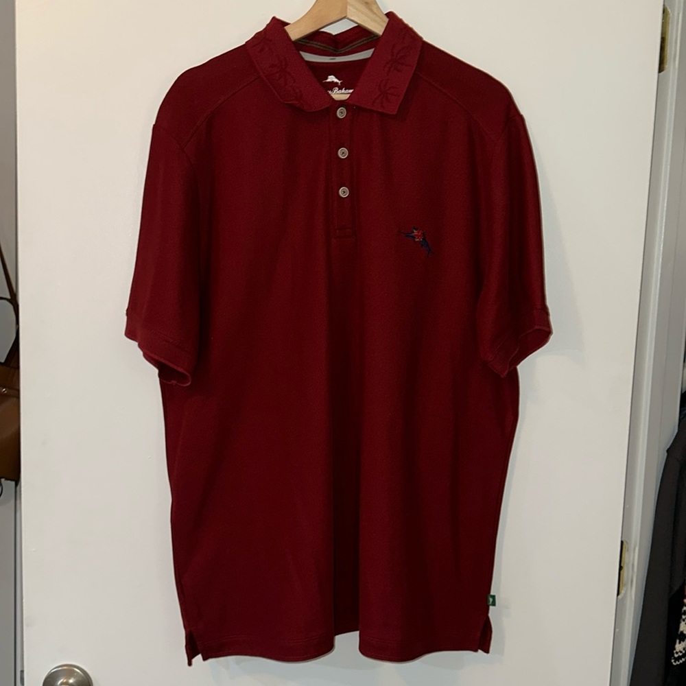 Tommy Bahama red polo